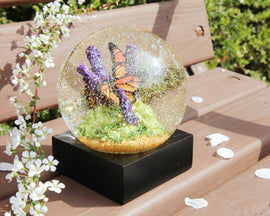 Butterfly Purple Flower Snowball