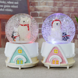 Polar Bear and Penguin Snow Ball