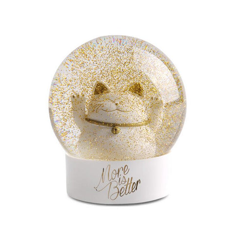 Lucky Cat Crystal Snow Ball